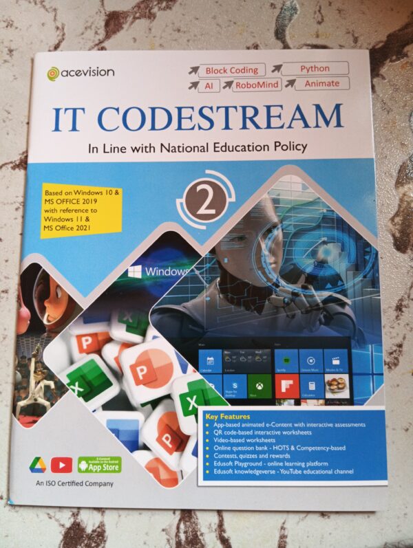 IT CODESTREAM 2 Coding and AI Book for Class 2.